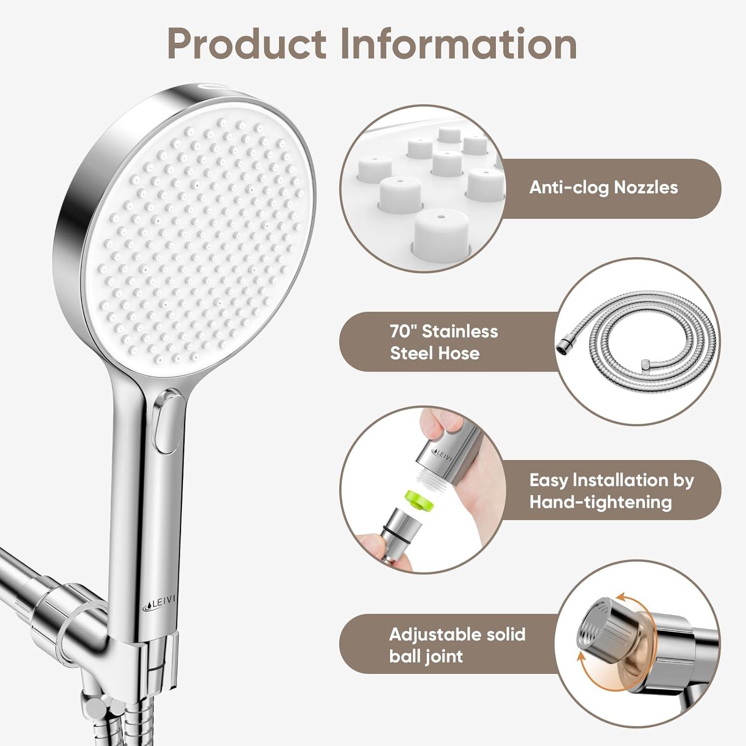 Our Bathroom Upgrade:‍ We​ try LEIVI's High-Pressure Head